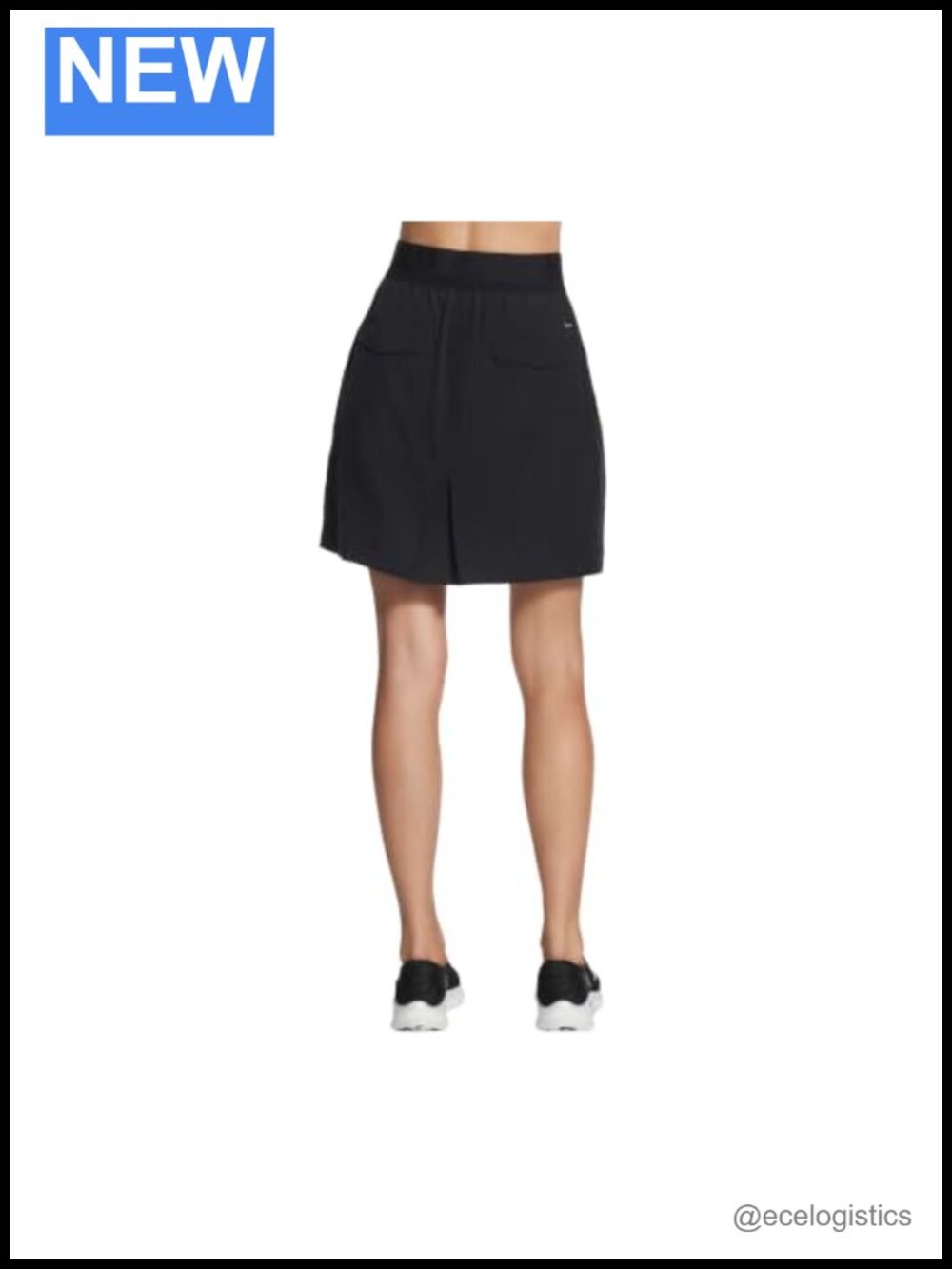 High Stretch Nylon Spandex Pull On Skort with Interior Shorts